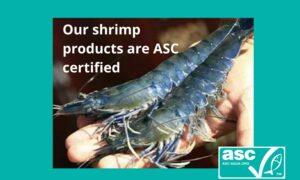 ASC certification obtained for our shrimp products